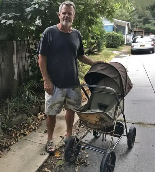 Poor Widowed Dad Buys Old Stroller at Flea Market, Hears Crackling Sound as He Puts Baby in It And Found A Letter That…- STORY OF THE DAY