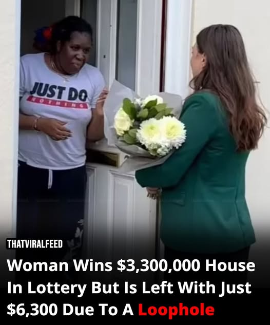 Woman Wins $3,300,000 House In Lottery Left With Just $6,300 Due To A Loophole