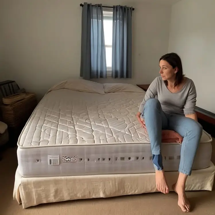 When my husband came back for the old mattress