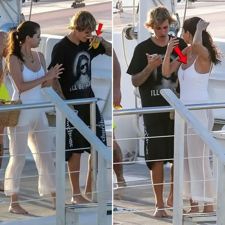 Selena Gomez and Justin Bieber boarded a yacht together for a vacation in Montego Bay, Jamaica😍😍