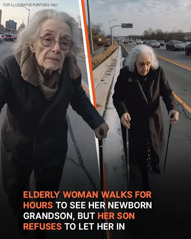 A Poor Mom Walks Hours to Meet Her Grandson, Only to Be Refused by Her Son—Story of the Day