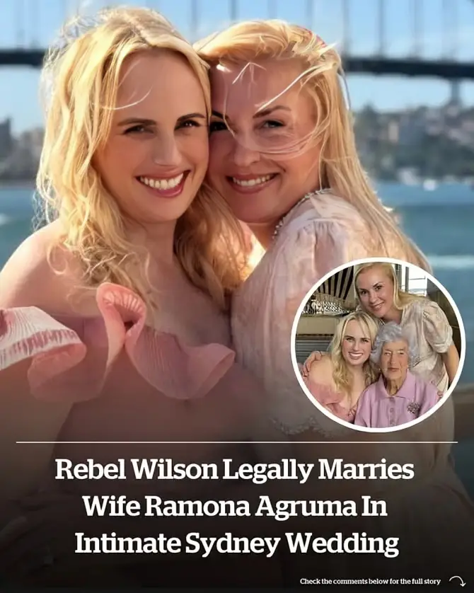 Rebel Wilson legally marries wife Ramona Agruma in intimate Sydney wedding