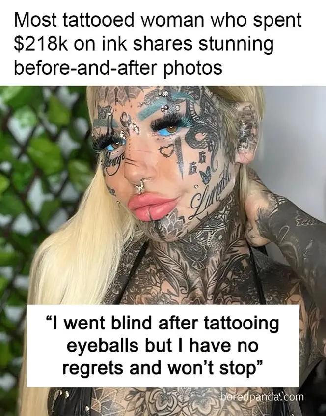 Australia’s Most Tattooed Woman Who Spent $218k On Ink Shares Stunning Before-And-After Photos